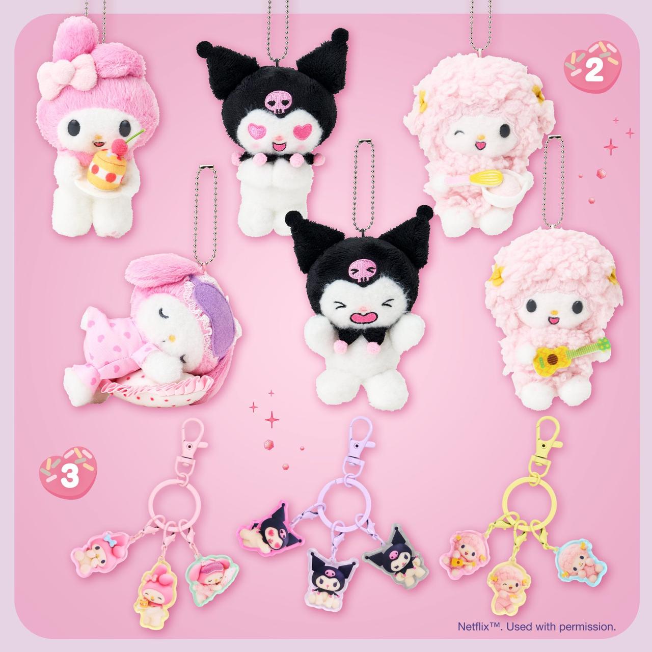 My Melody & Kuromi シークレットストラップ　コンプリート Netflixオリジナルアニメ My Melody ＆ Kuromiデザインシリーズ｜サンリオ