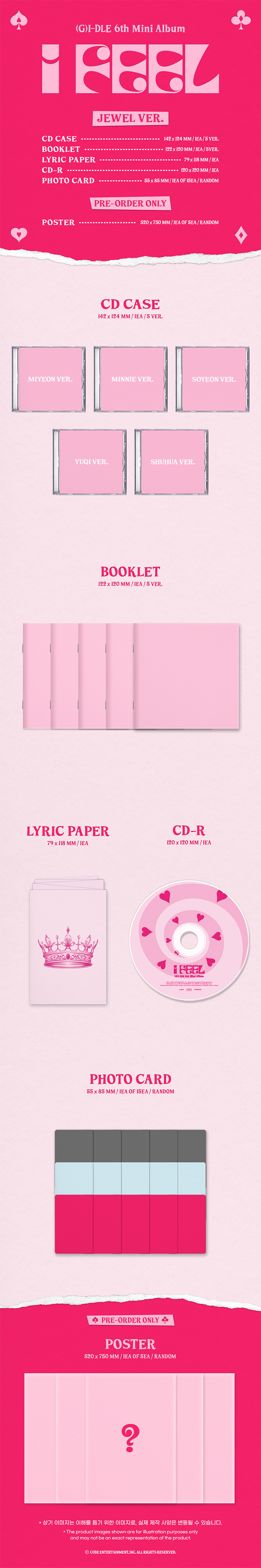 (G)I-DLE 6th Mini Album I feel (Jewel Ver.)