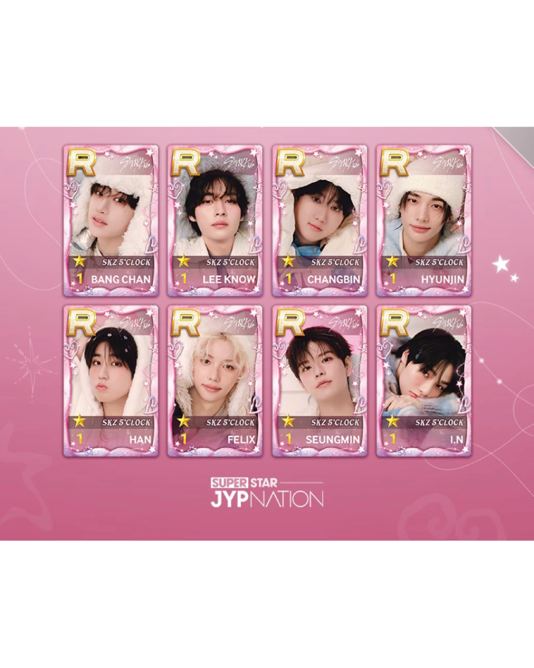 PHOTOCARD] Superstar JYP Popup Stray Kids SKZ 5'CLOCK PC – 2pomnation