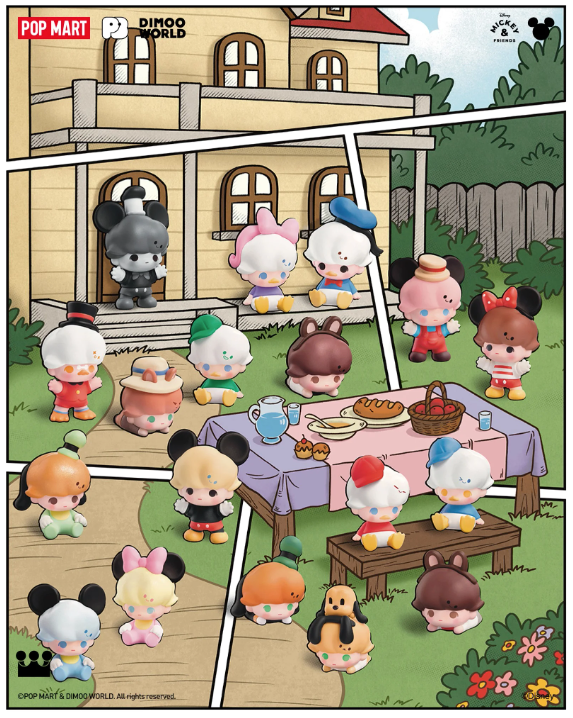 POP MART] Pop Bean Dimoo World x Disney Classic Series