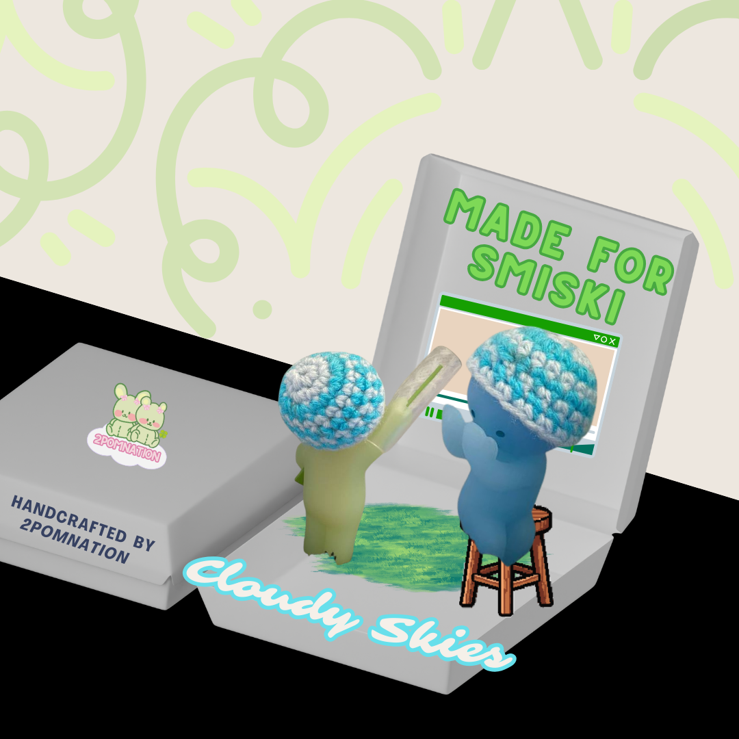 [2POM MADE] Smiski Figure - Cloudy skies