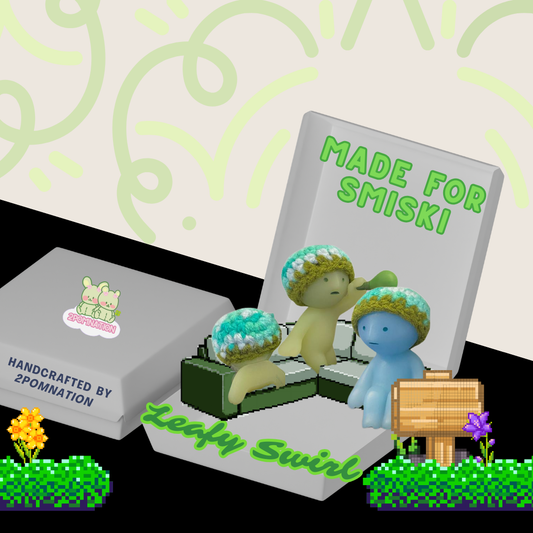 [2POM MADE] Smiski Figure - Leafy Swirls