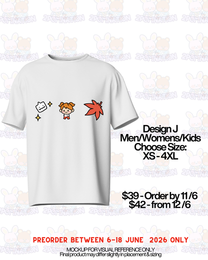 Korea Limited Maple story x UTme! Custom Service Shirt