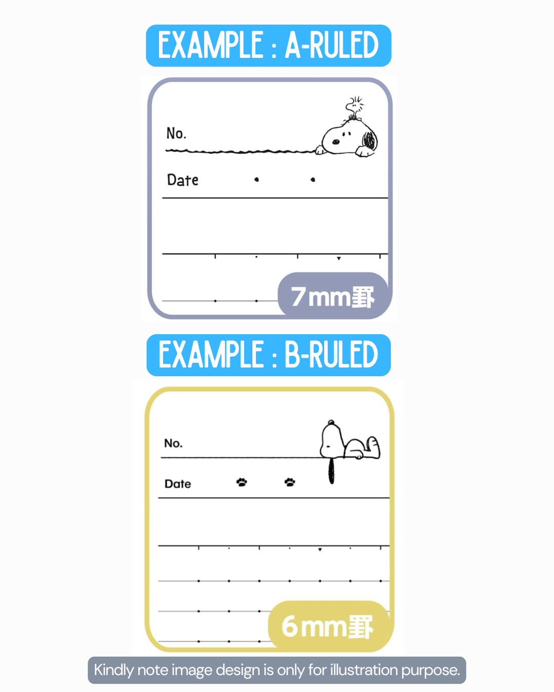 [CAMPUS Notebook] Snoopy Campus Notebook A-Lined notebook Type 1