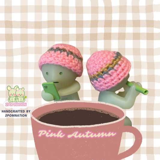 [2POM MADE] Smiski Figure - Pink Autumn