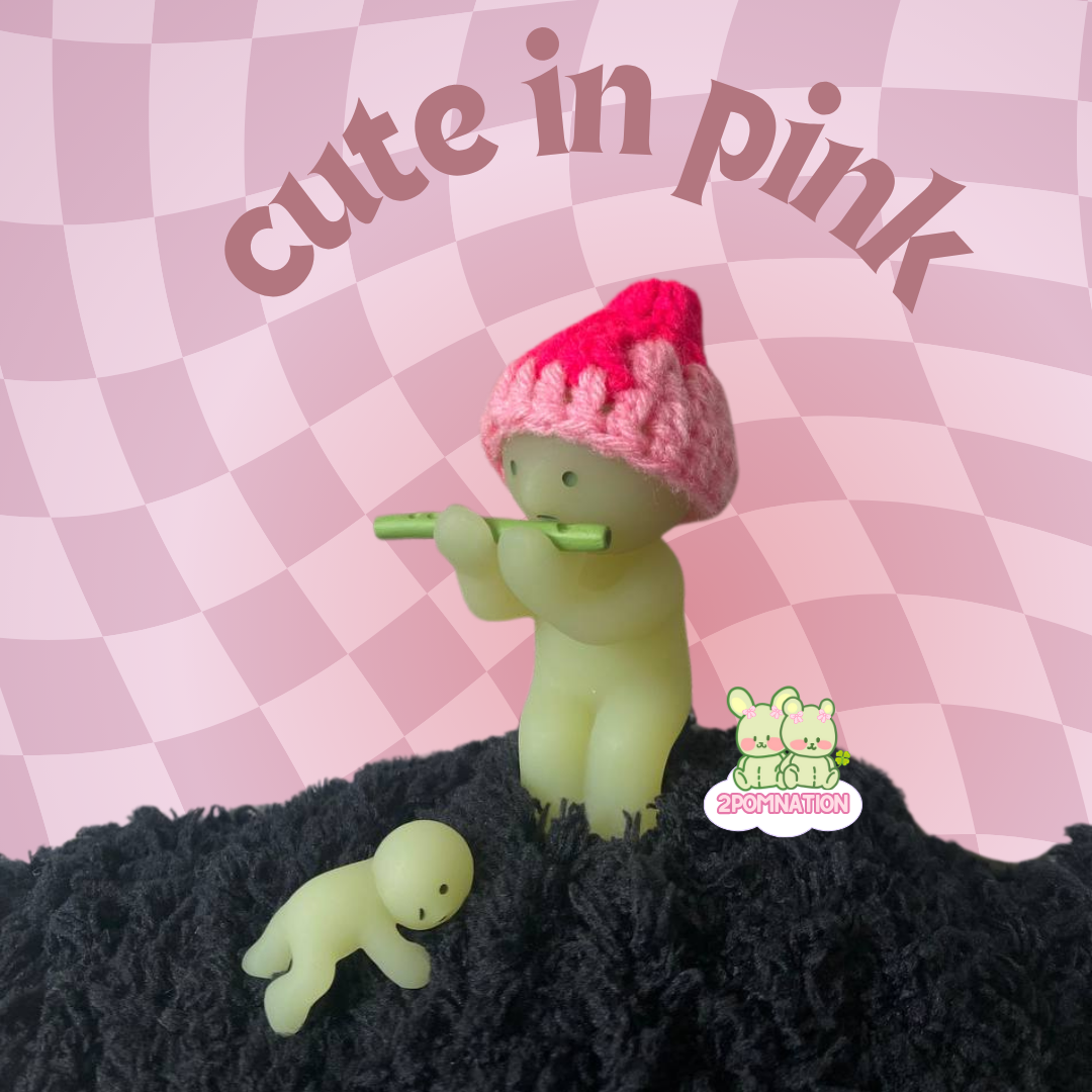 [2POM MADE] Smiski Figure - cute in pink