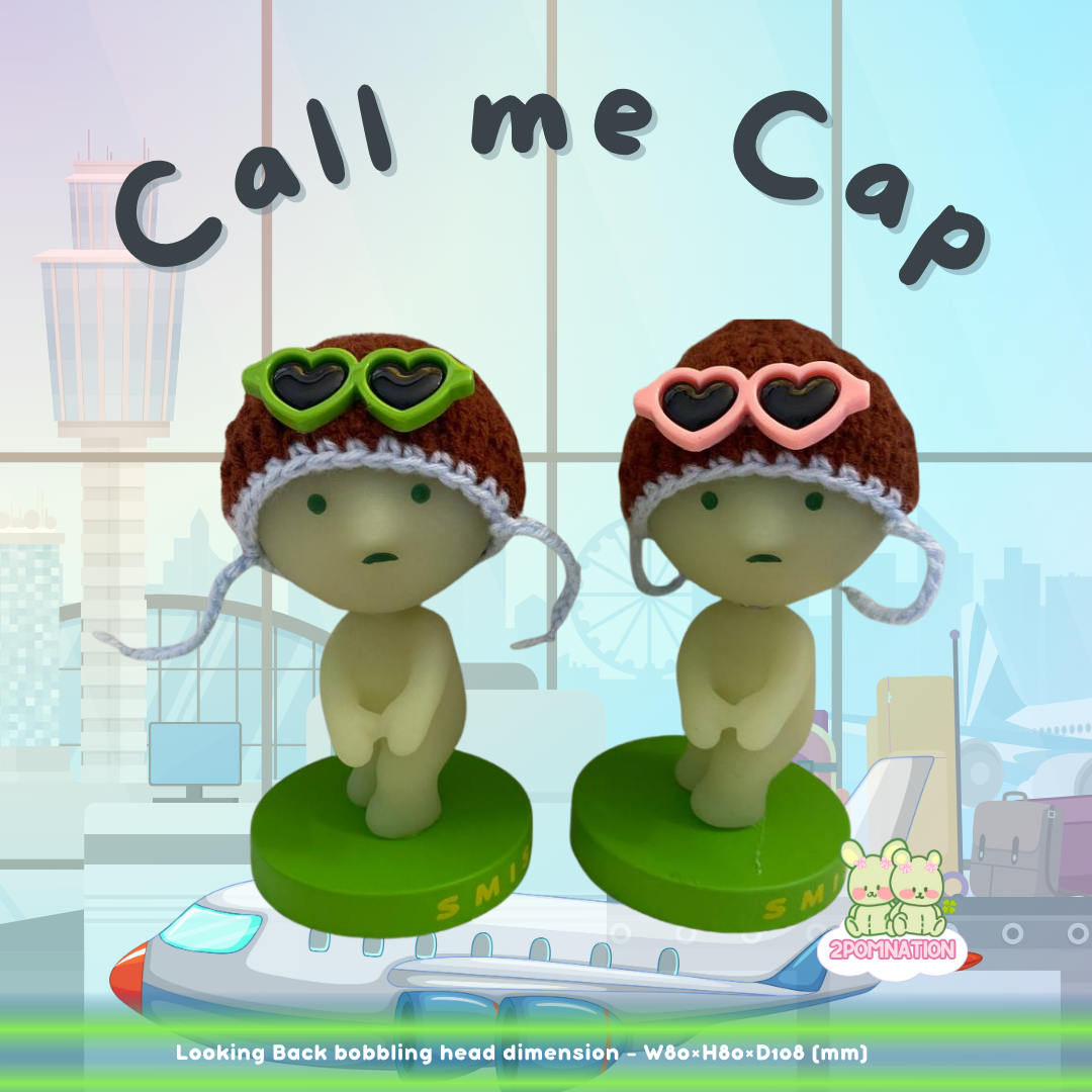 [2POM MADE] Smiski Bobbing Head - Call me Cap