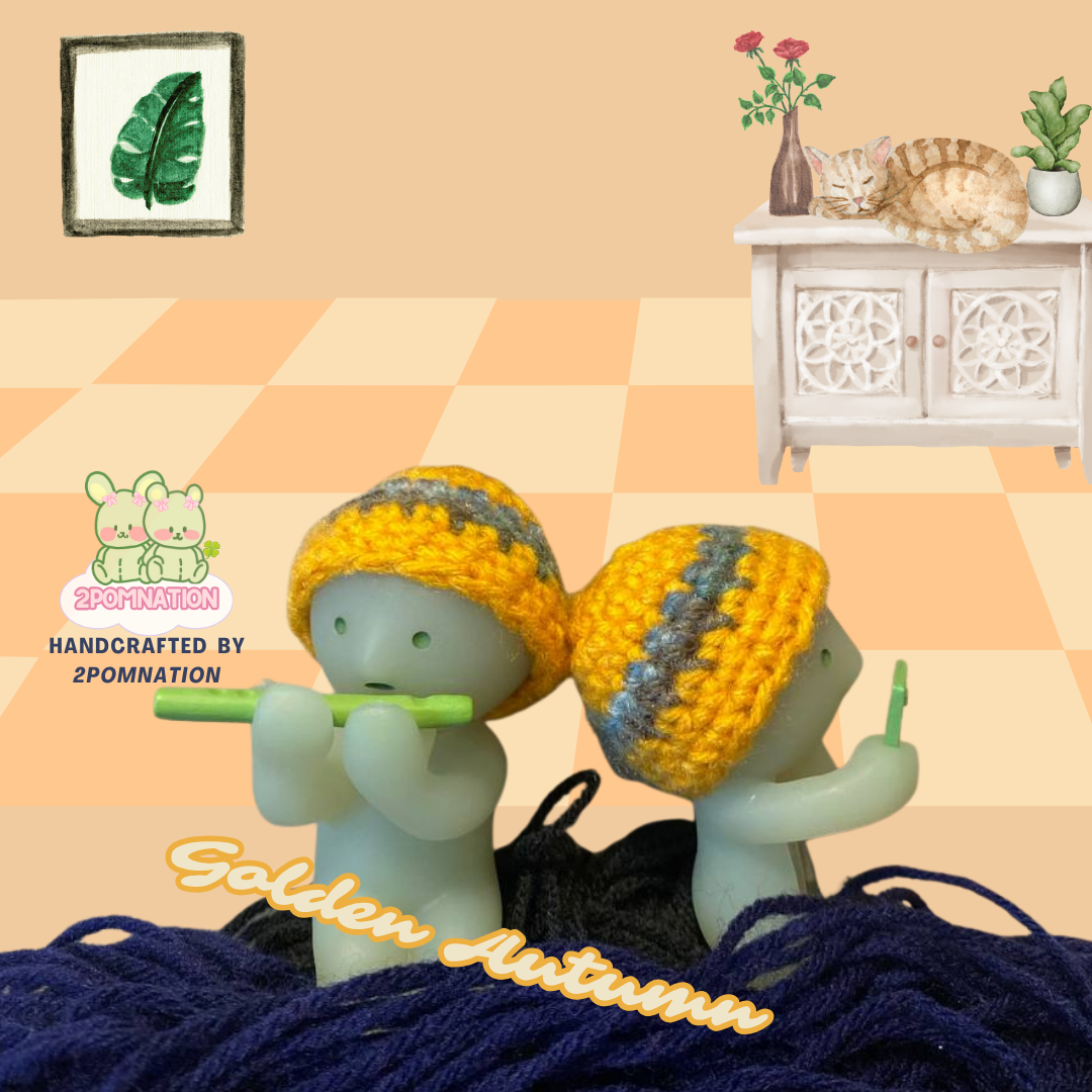 [2POM MADE] Smiski Figure - Golden Autumn