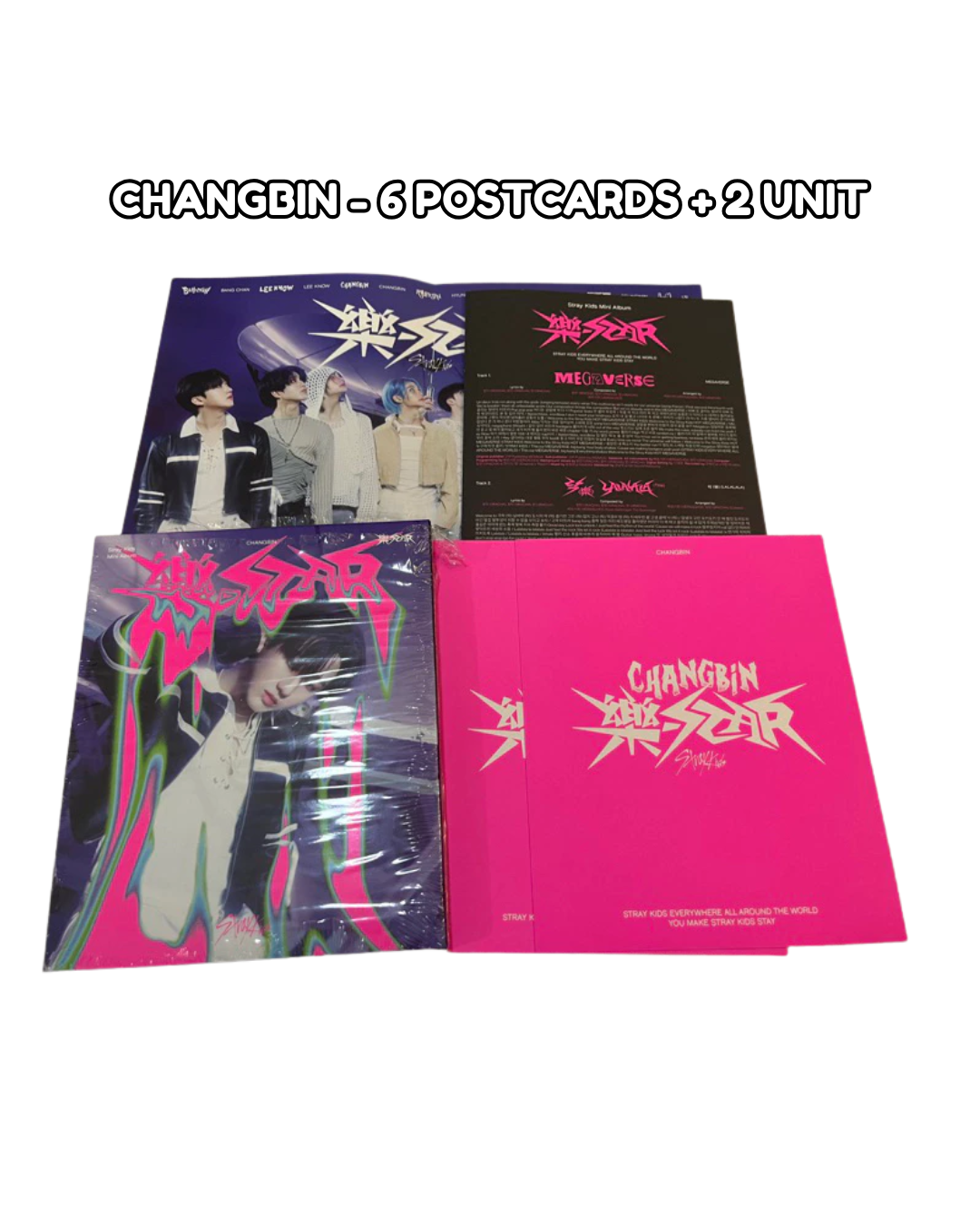 [ALBUM] Stray Kids 樂-STAR (ROCK STAR) Postcard Ver : Unsealed