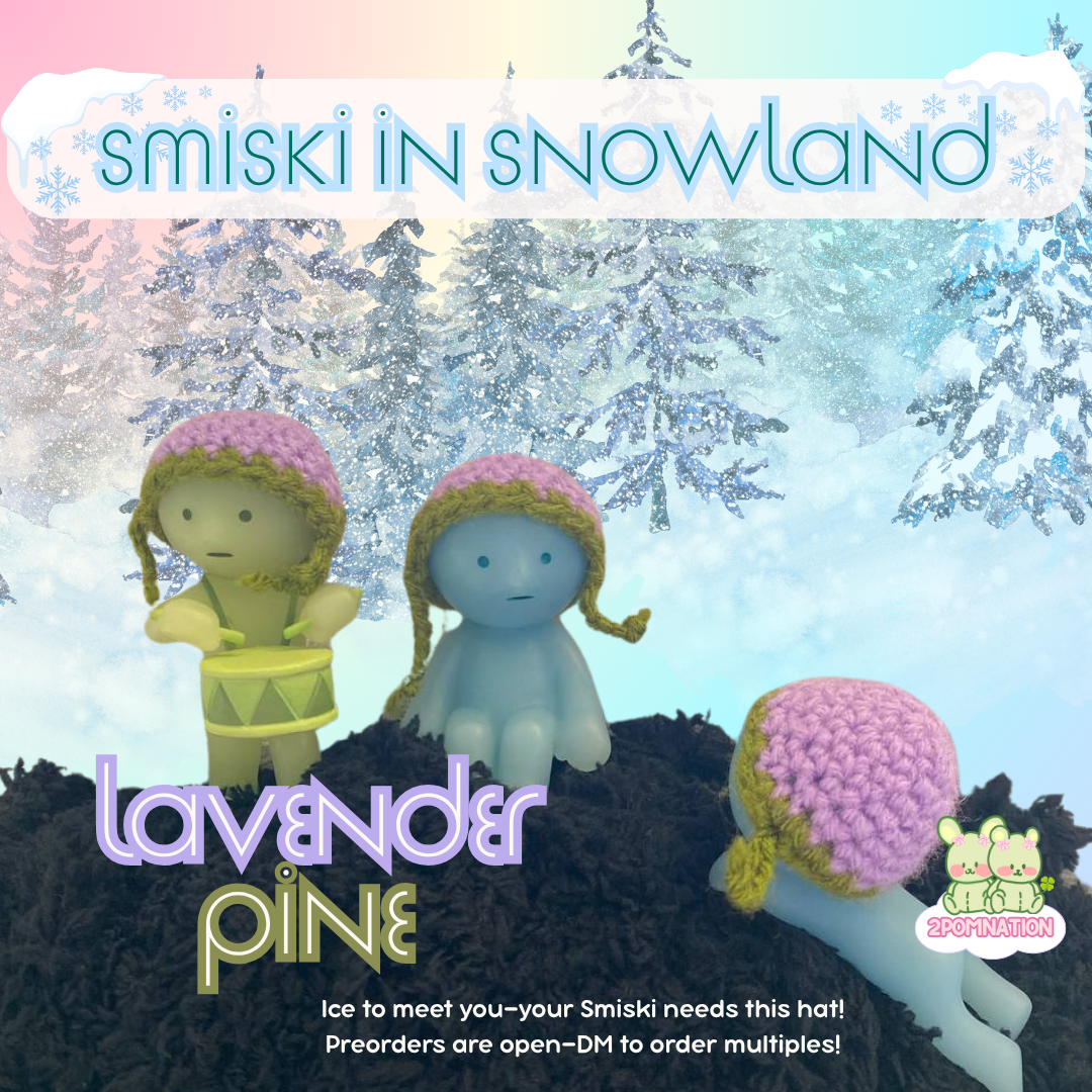 [2POM MADE] Smiski Figure - lavender pine