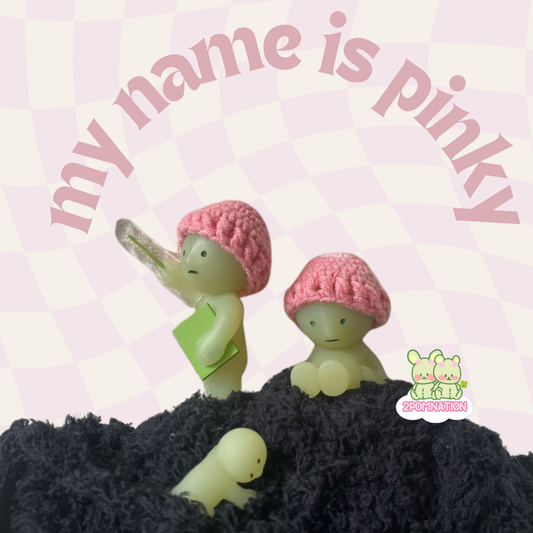 [2POM MADE] Smiski Figure - my name is pinky