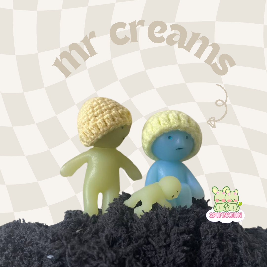 [2POM MADE] Smiski Figure - mr creams