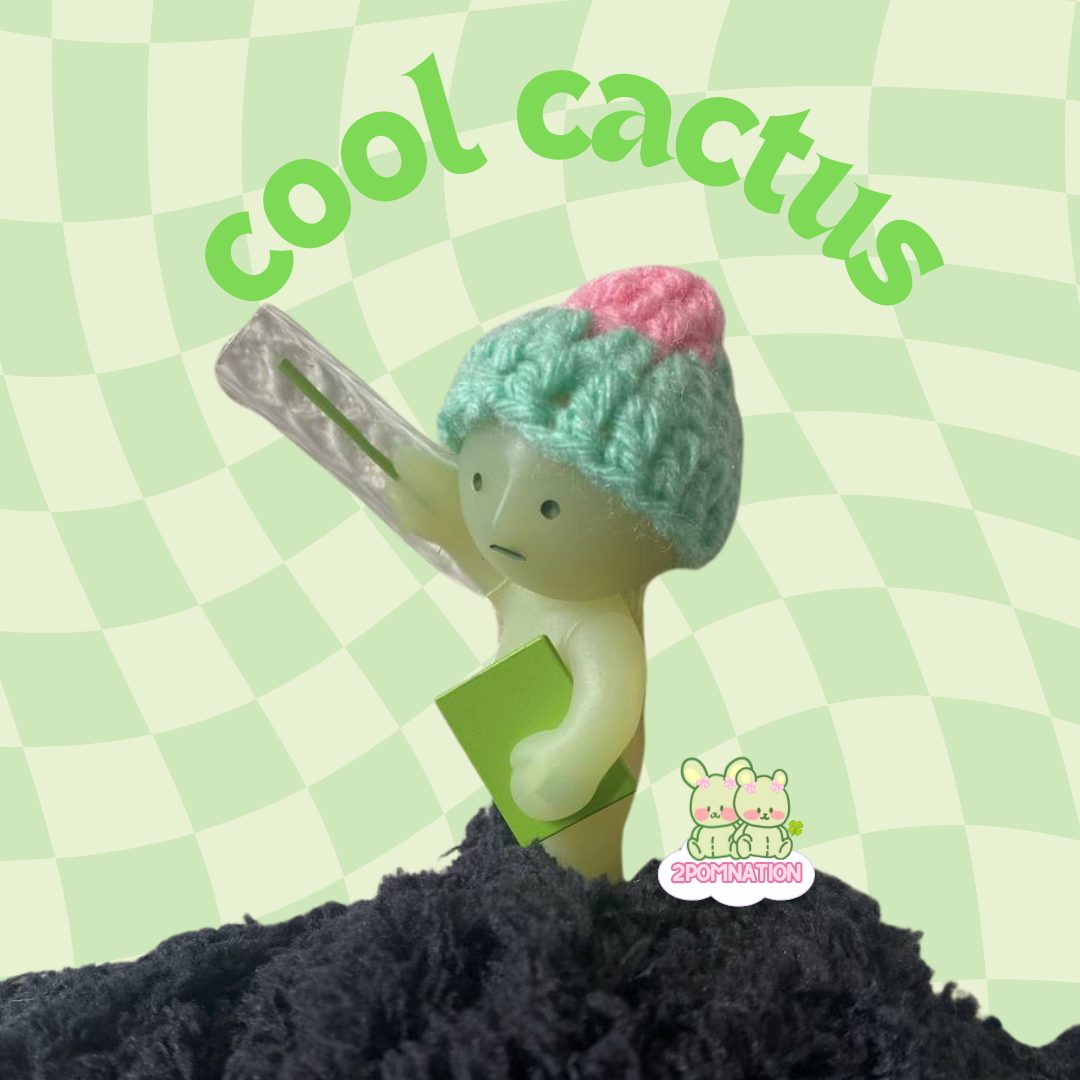 [2POM MADE] Smiski Figure - cool cactus