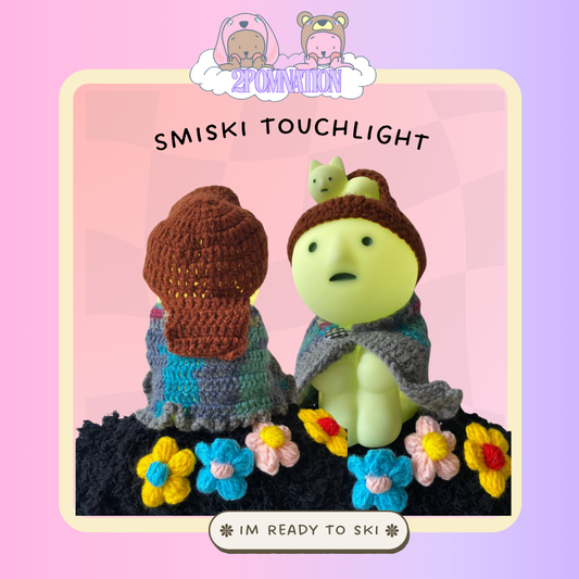 [2POM MADE] Smiski Touchlight - IM ready to ski cape