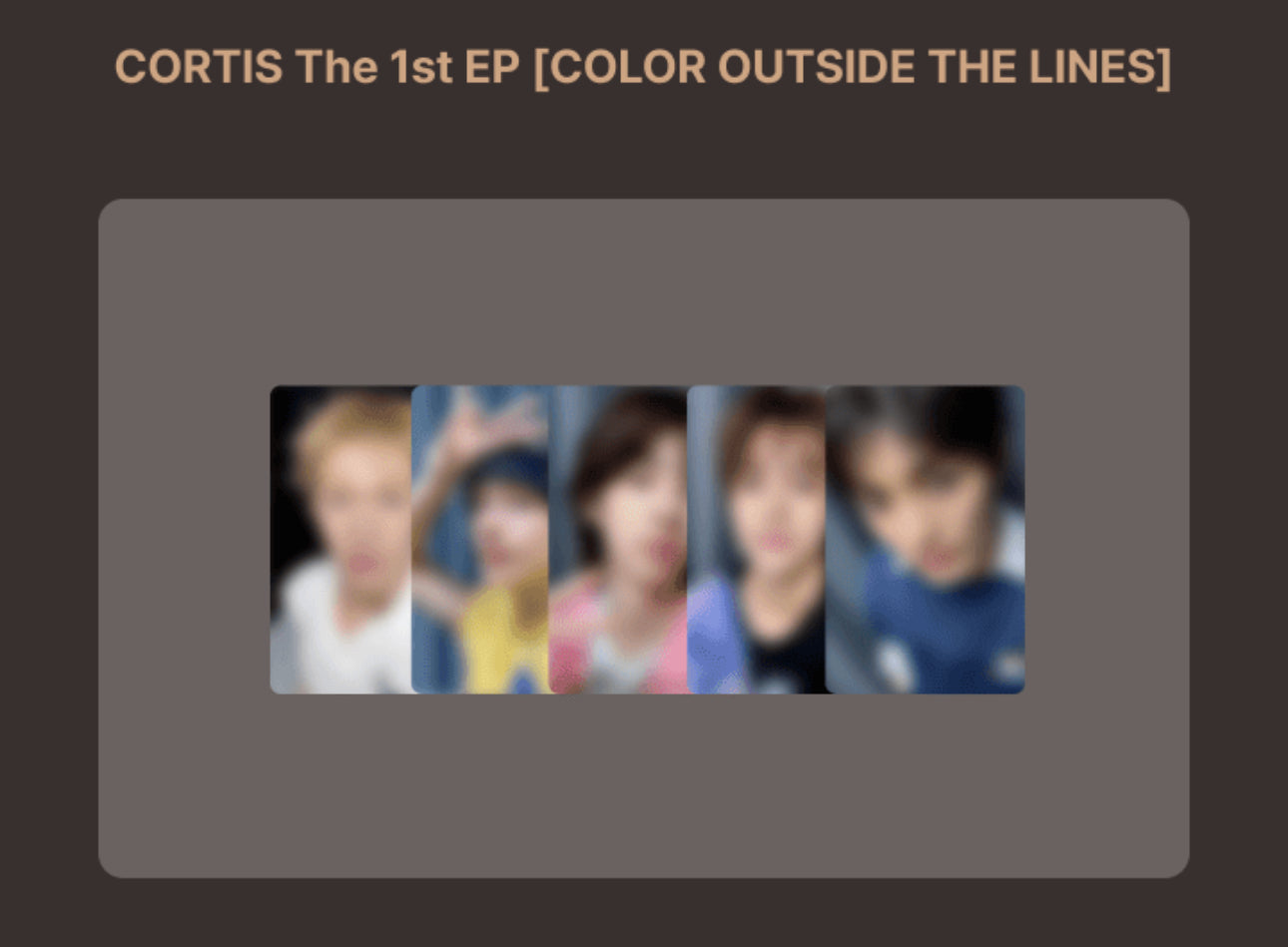 [POB] Cortis Color outside the Lines Studio Choom