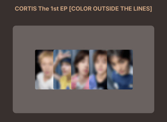 [POB] Cortis Color outside the Lines Studio Choom
