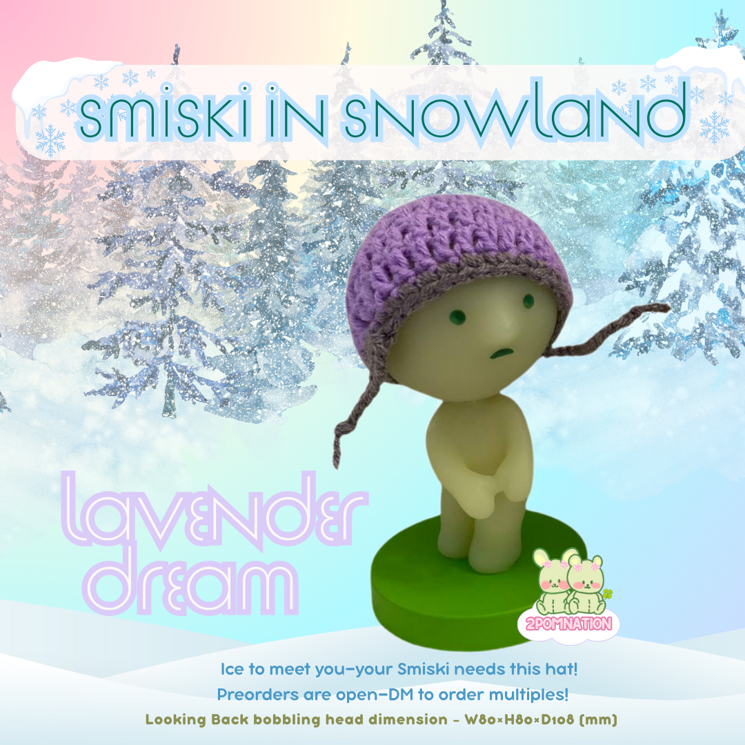 [2POM MADE] Smiski Bobbing Head - lavender dream