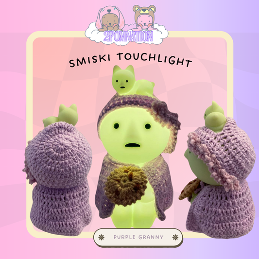 [2POM MADE] Smiski Touchlight - Purple Granny
