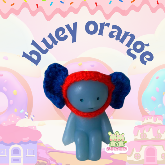 [2POM MADE] Smiski Figure - bluey orange