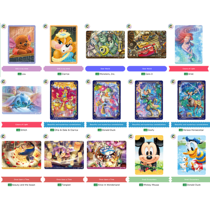 [CARD] Disney Sparkling Art Gallery Cards <Green Pack>
