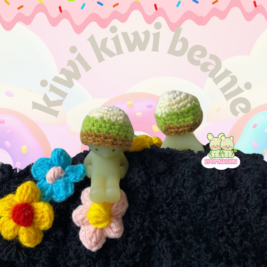 [2POM MADE] Smiski Figure - kiwi kiwi beanie