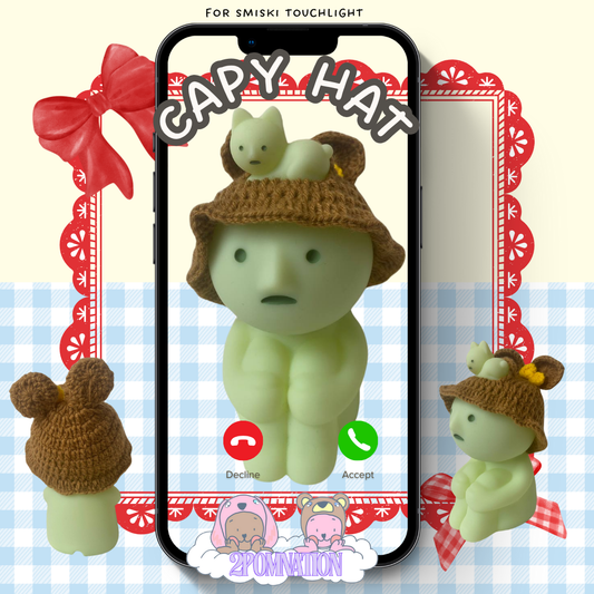 [2POM MADE] Smiski Touchlight - Capy Hat