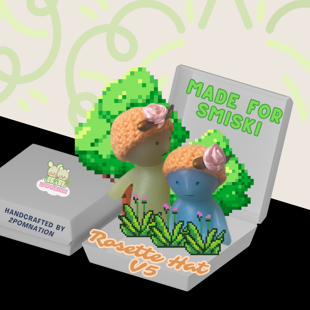 [2POM MADE] Smiski Figure - Rosette Collection