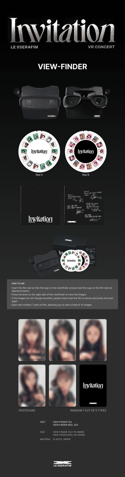 [MERCH] LE SSERAFIM - VR CONCERT: Invitation View Finder