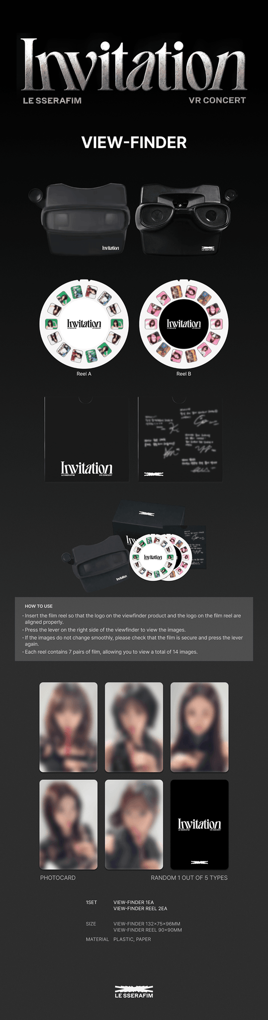[MERCH] LE SSERAFIM - VR CONCERT: Invitation View Finder