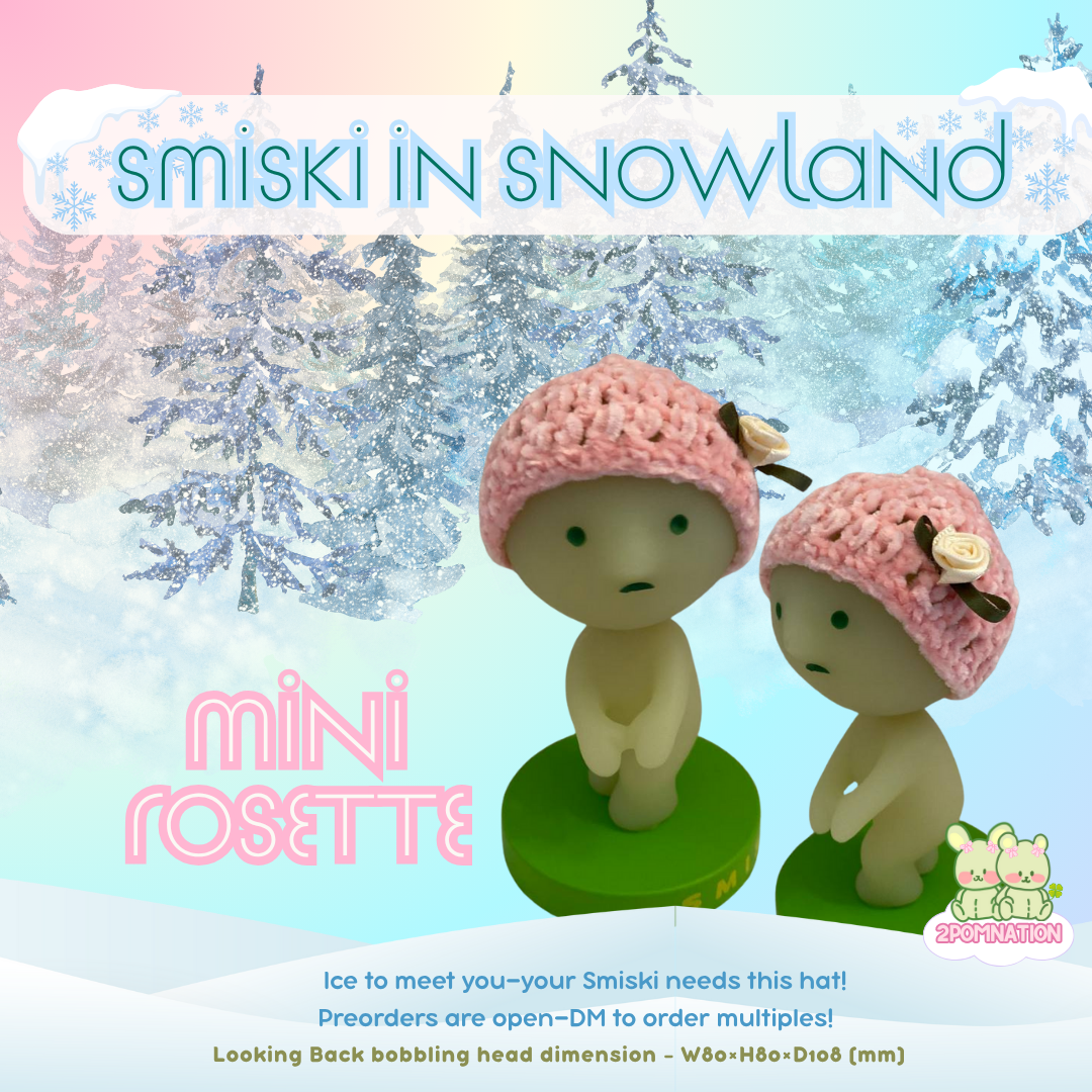 [2POM MADE] Smiski Bobbing Head - Mini Rosette