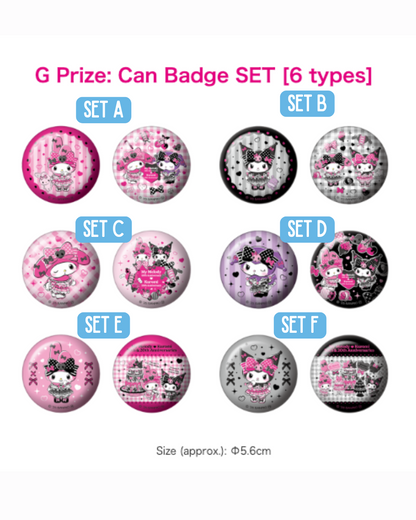 [KUJI] Sanrio Happy Lottery My Melody & Kuromi 50th & 20th Anniversaries