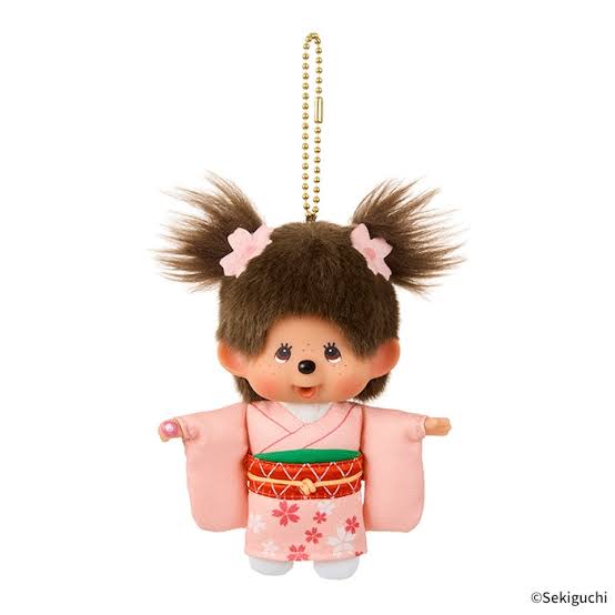 [Monchhichi] Sakura Kimono Monchhichi Keychain