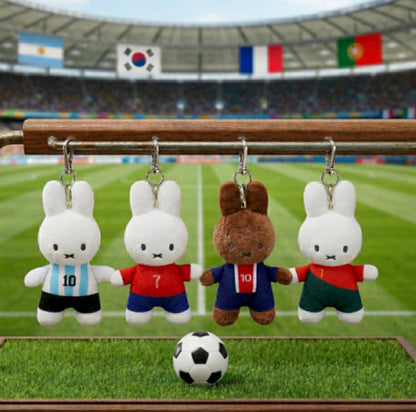 [MIFFY] Korea Exclusive World Cup 2026 miffy mascot keyring