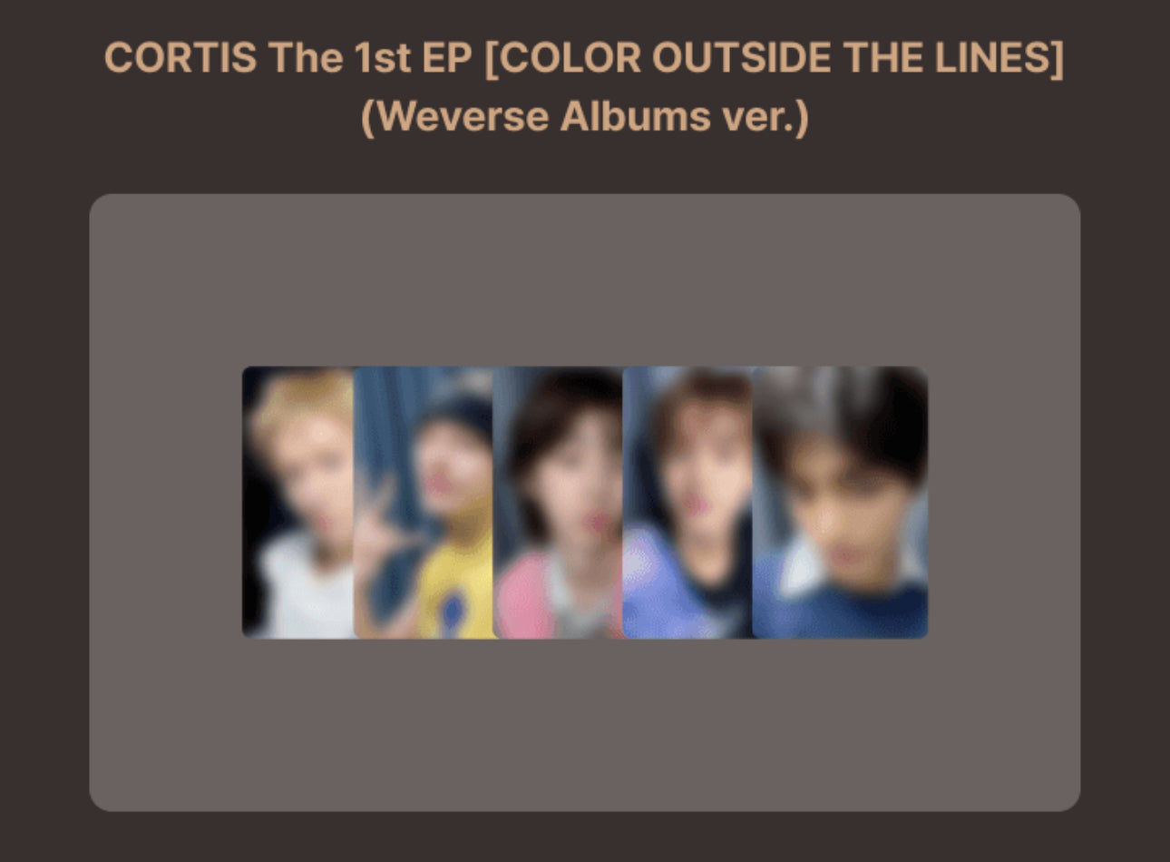 [POB] Cortis Color outside the Lines Studio Choom