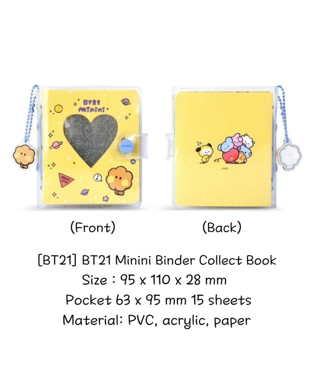 [MERCH] BT21 Minini Binder Collect Book (Photo card holder) - SHOOKY