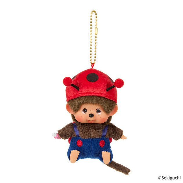 [Monchhichi] Ladybug Face SS Mascot Holder Keychain