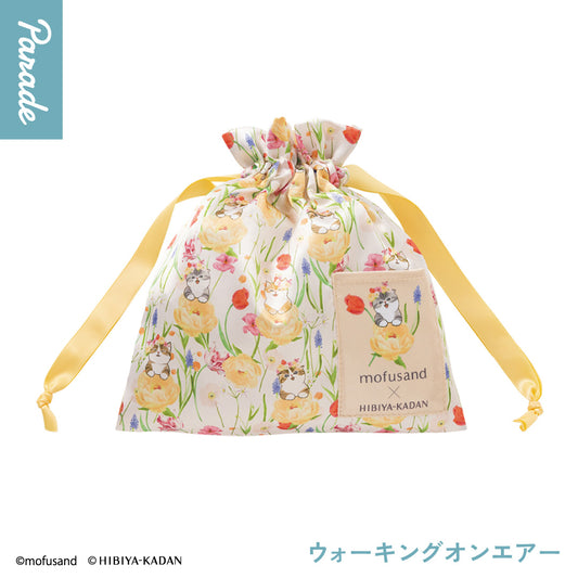 [GASHAPON] mofusand x Hibiya Kadan Drawstring Pouch