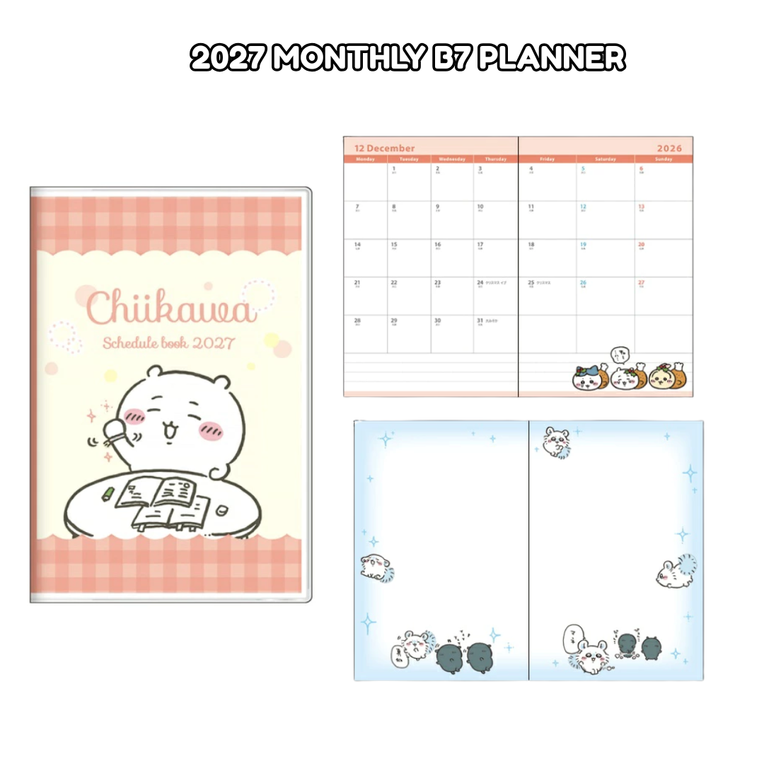 [2027] Chiikawa Monthly B7 Planner - Chiikawa Support