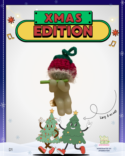 [2POM MADE] Smiski Figure - 2025 Xmas Ornament Decor Hat Edition