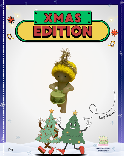 [2POM MADE] Smiski Figure - 2025 Xmas Ornament Decor Hat Edition
