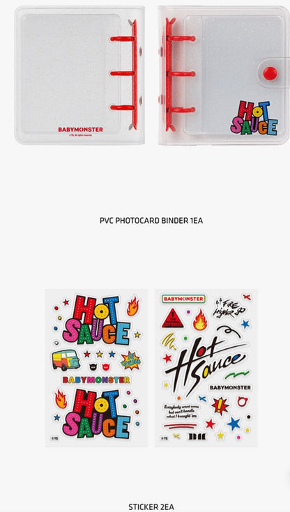 [MERCH]  HOTSAUCE BABYMONSTER TRADING PHOTOCARD PACK / Binder Sharing Set /  PVC PHOTOCARD HOLDER