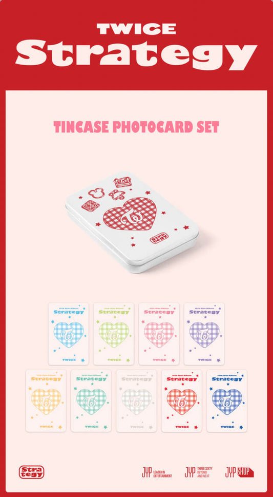 [MERCH] TWICE TINCASE PHOTOCARD SET - TWICE STRATEGY MD POP-UP In SEOUL