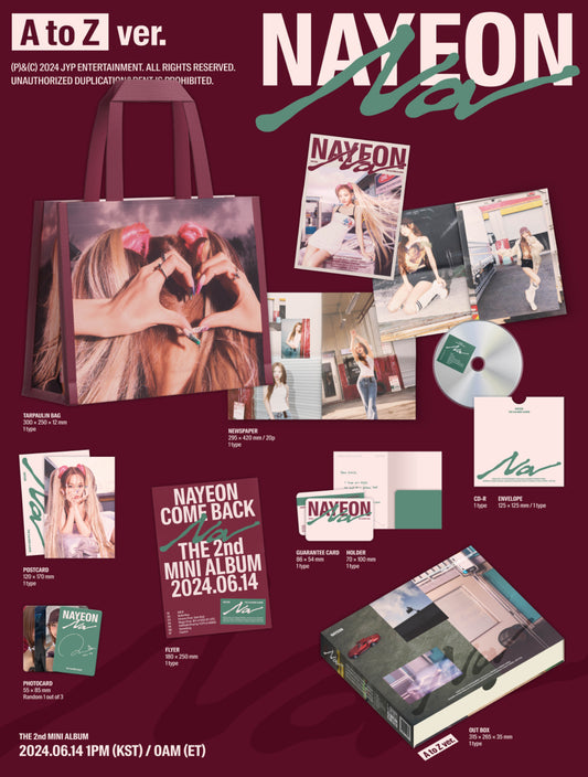 [ALBUM] NAYEON THE 2nd MINI ALBUM 'NA' (Limited Edition A to Z ver.)