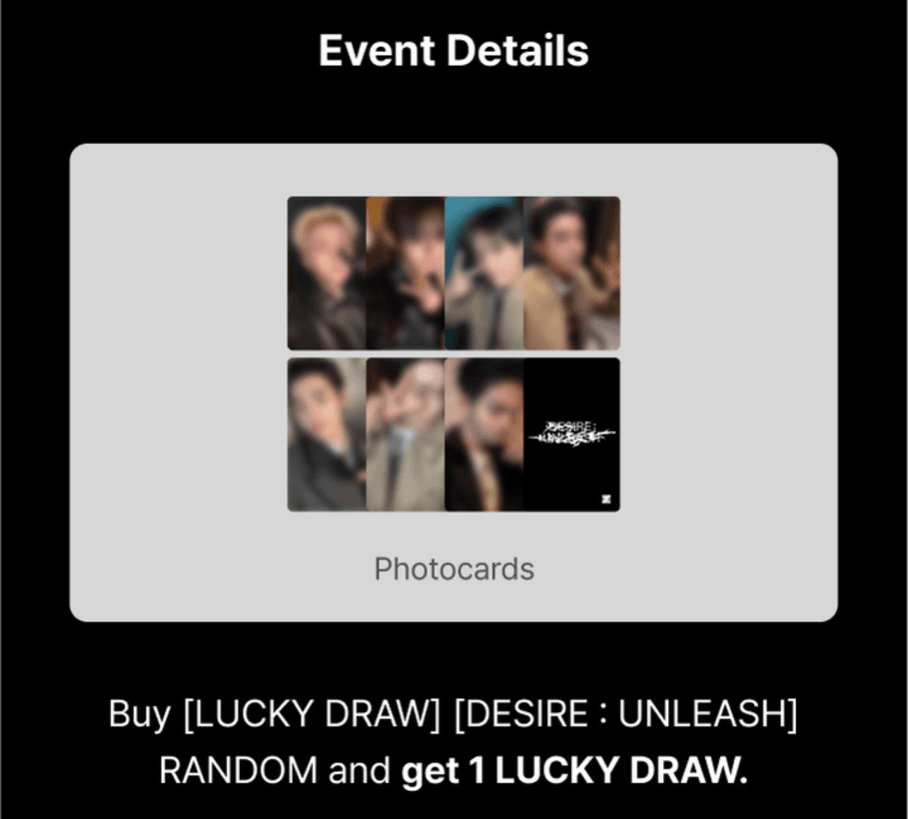 [ALBUM] Enhypen DESIRE : UNLEASH - Killing Voice Event / Showcase Live / Lucky Draw