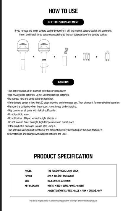 [MERCH] The Rose Official Lightstick