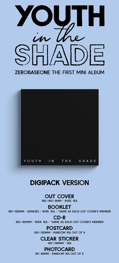 [ALBUM] ZEROBASEONE YOUTH IN THE SHADE 1st Mini Album (Digipack VER.)