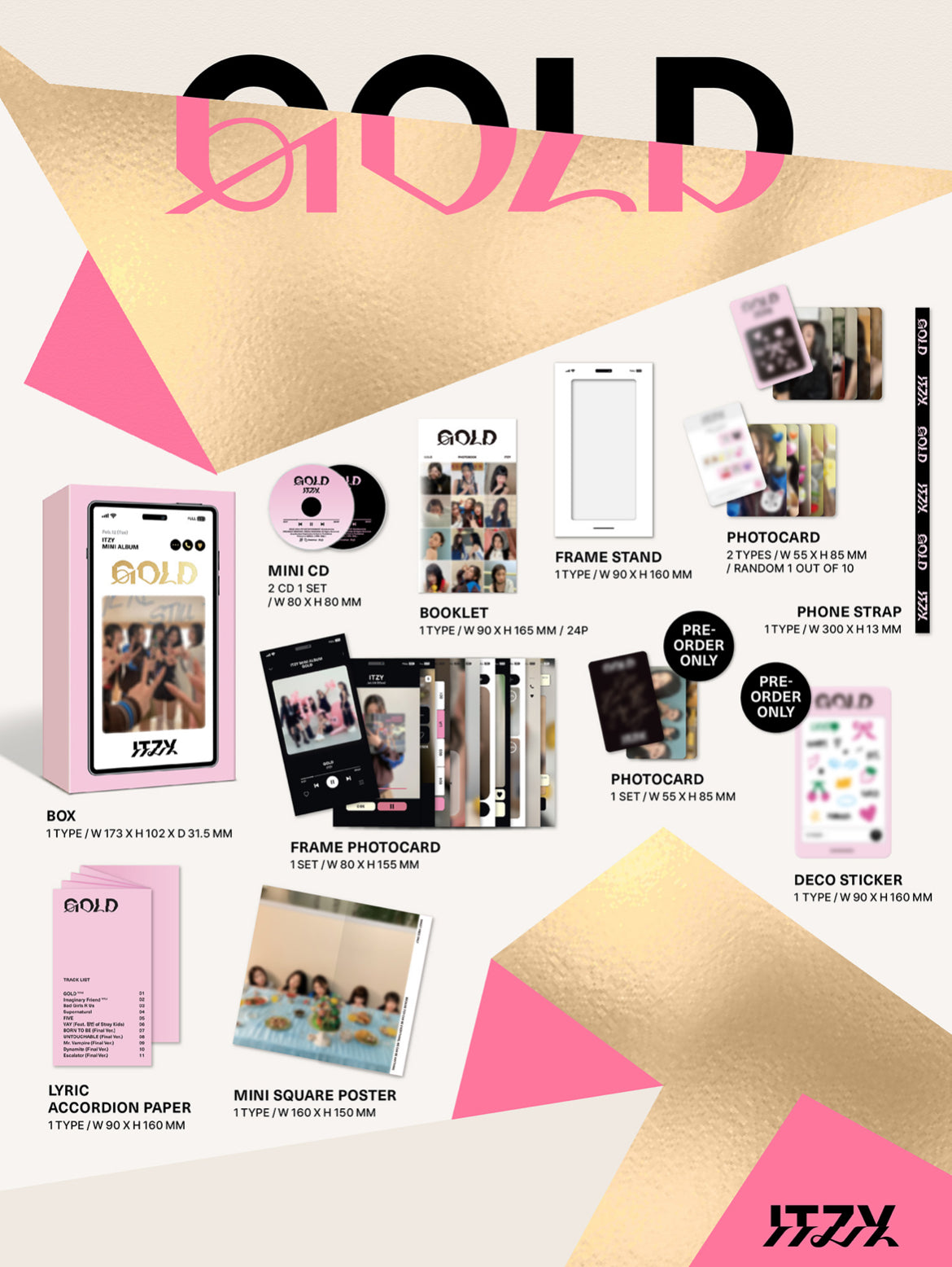 [ALBUM] ITZY <GOLD> PHONE BOX VER. [스페셜반]