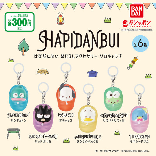 [GASHAPON] Sanrio Hapidanbui Mezirushi Accessory Solo Camping