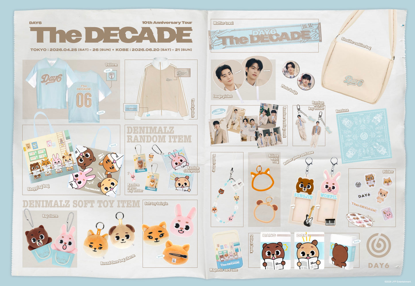 [MERCH] DAY6 10th Anniversary Tour ＜The DECADE＞ in JAPAN OFFICIAL GOODS