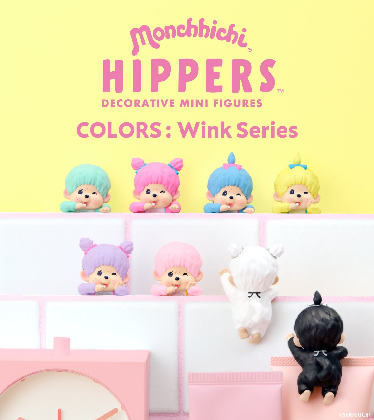 [Monchhichi] HIPPERS Monchhichi COLORS: Wink Series Decorative Mini Figure Blind Box